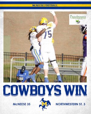 Image post by @mcneesefootball on Instagram