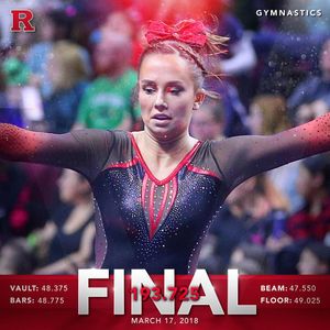 Image post by @rutgersgymnastics on Instagram
