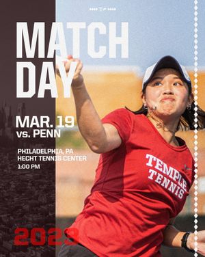 Image post by @templewtennis on Instagram