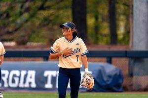 Image post by @GaTechSoftball on Twitter