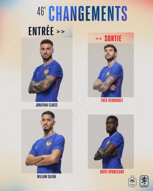 Image post by @equipedefrance on Twitter