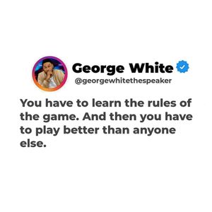 Image post by @iamgeorgewhitethespeaker on Instagram