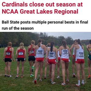 Image post by @ballstatetfxc on Instagram
