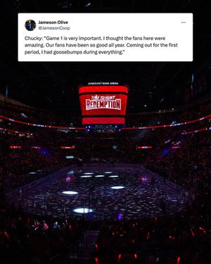 Image post by @AmerantArena on Twitter