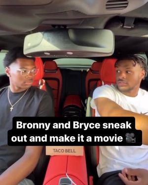 Image post by @not__bronny on Instagram