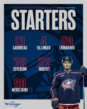 Image post by @BlueJacketsNHL on Twitter/X