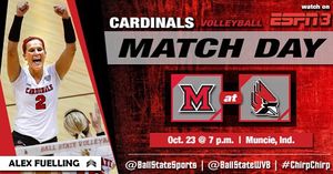 Image post by @ballstatewvb on Instagram