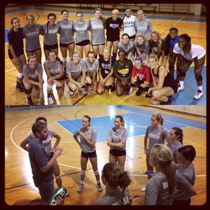 Image post by @nsu_vball on Instagram