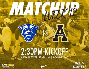 Image post by @appstate_fb on Instagram