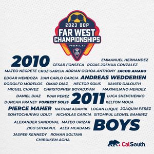Image post by @calsouthsoccer on Instagram