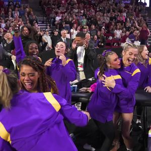 Video post by @lsugym on Facebook