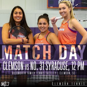 Image post by @clemsonwtennis on Instagram