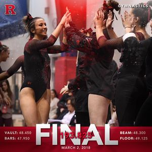 Image post by @rutgersgymnastics on Instagram