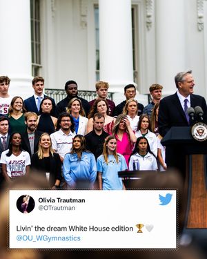 Image post by @OU_WGymnastics on Twitter