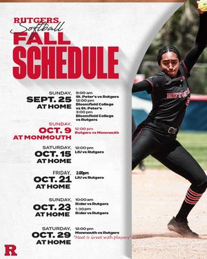 Image post by @ru_softball on Instagram