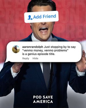 Image post by @podsaveamerica on Instagram