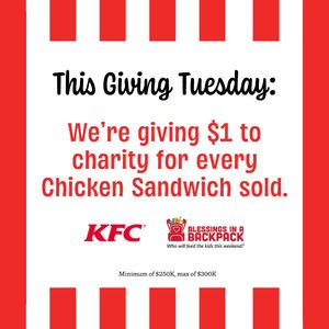 Image post by @kfc on Twitter