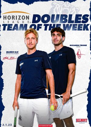 Image post by @BelmontMTennis on Twitter