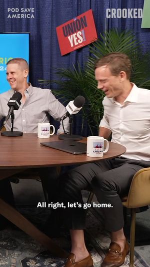 Video post by @PodSaveAmerica on Twitter