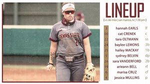 Image post by @txstatesoftball on Instagram