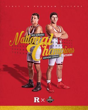 Image post by @ruwrestling on Twitter