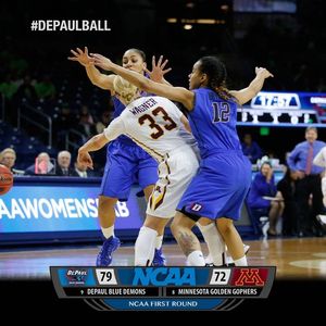Image post by @DePaulBlueDemons on Facebook