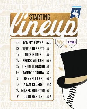 Image post by @WakeBaseball on Twitter