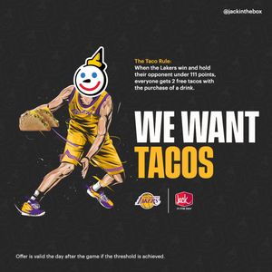 Image post by @lakers on Instagram