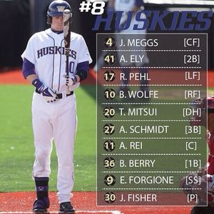 Image post by @uw_baseball on Instagram