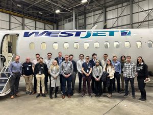 Image post by @WestJet on Twitter
