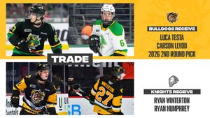Image post by @BulldogsOHL on Twitter
