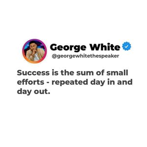 Image post by @iamgeorgewhitethespeaker on Instagram