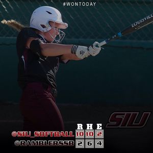 Image post by @siu_softball on Instagram