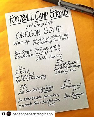 Image post by @beaverfootball on Instagram