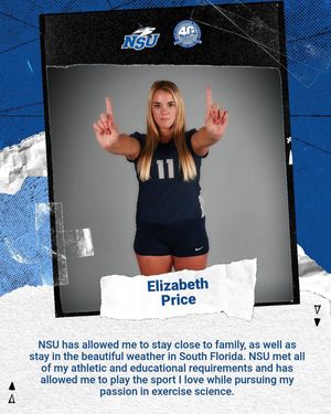 Image post by @nsu_vball on Instagram