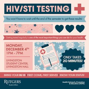 Image post by @rustudenthealth on Instagram