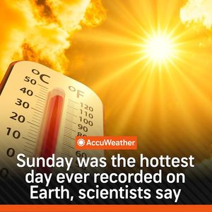 Image post by @AccuWeather on Facebook