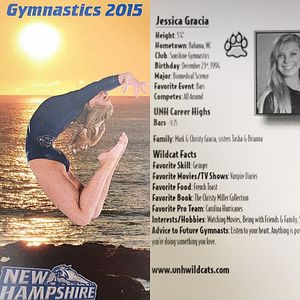 Image post by @unhgymnastics on Instagram