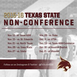 Image post by @txstatewbb on Instagram