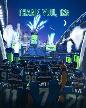 Image post by @Seahawks on Twitter
