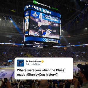 Image post by @StLouisBlues on Twitter
