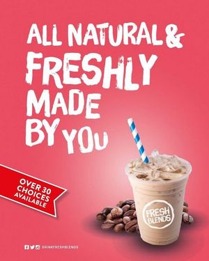 Image post by @drinkfreshblends on Facebook