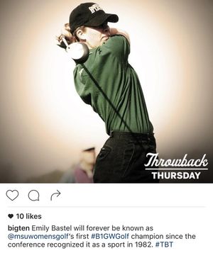 Image post by @msu_wgolf on Instagram