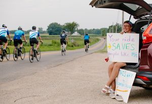 Image post by @Pelotonia on Twitter