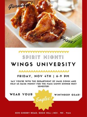 Image post by @masscommwinthrop on Facebook