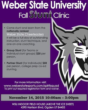 Image post by @weberstatecheer on Instagram
