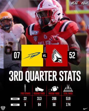 Image post by @ballstatefb on Instagram