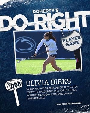 Image post by @pennstatewlax on Instagram