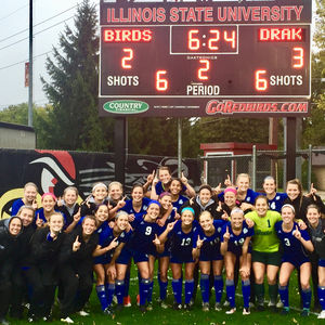 Image post by @drakewomensoccer on Instagram