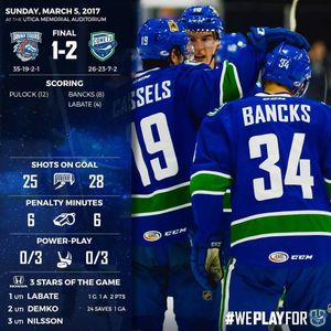 Image post by @uticacomets on Instagram